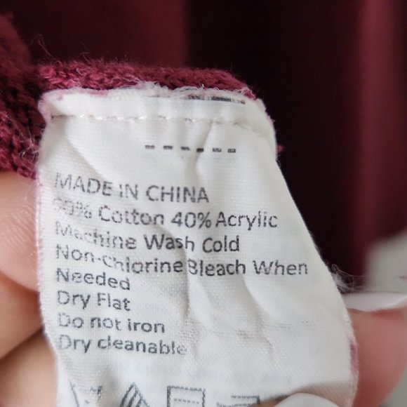 Prana Red Ribbed Mock Neck Long Sleeve Sweater Dress - Picture 6 of 7